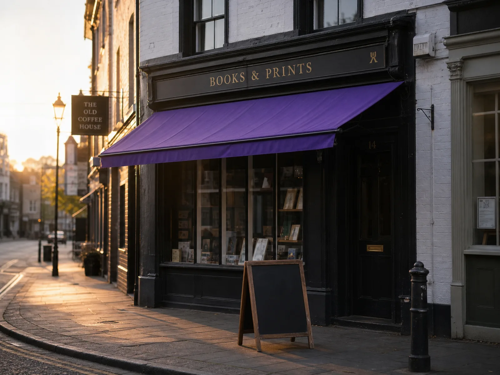 A second UK high-street shopfront at golden hour, illustrating the move from one CoLaz clinic to many.